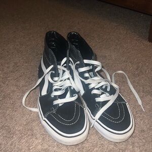 Black and White High-Top Sneakers